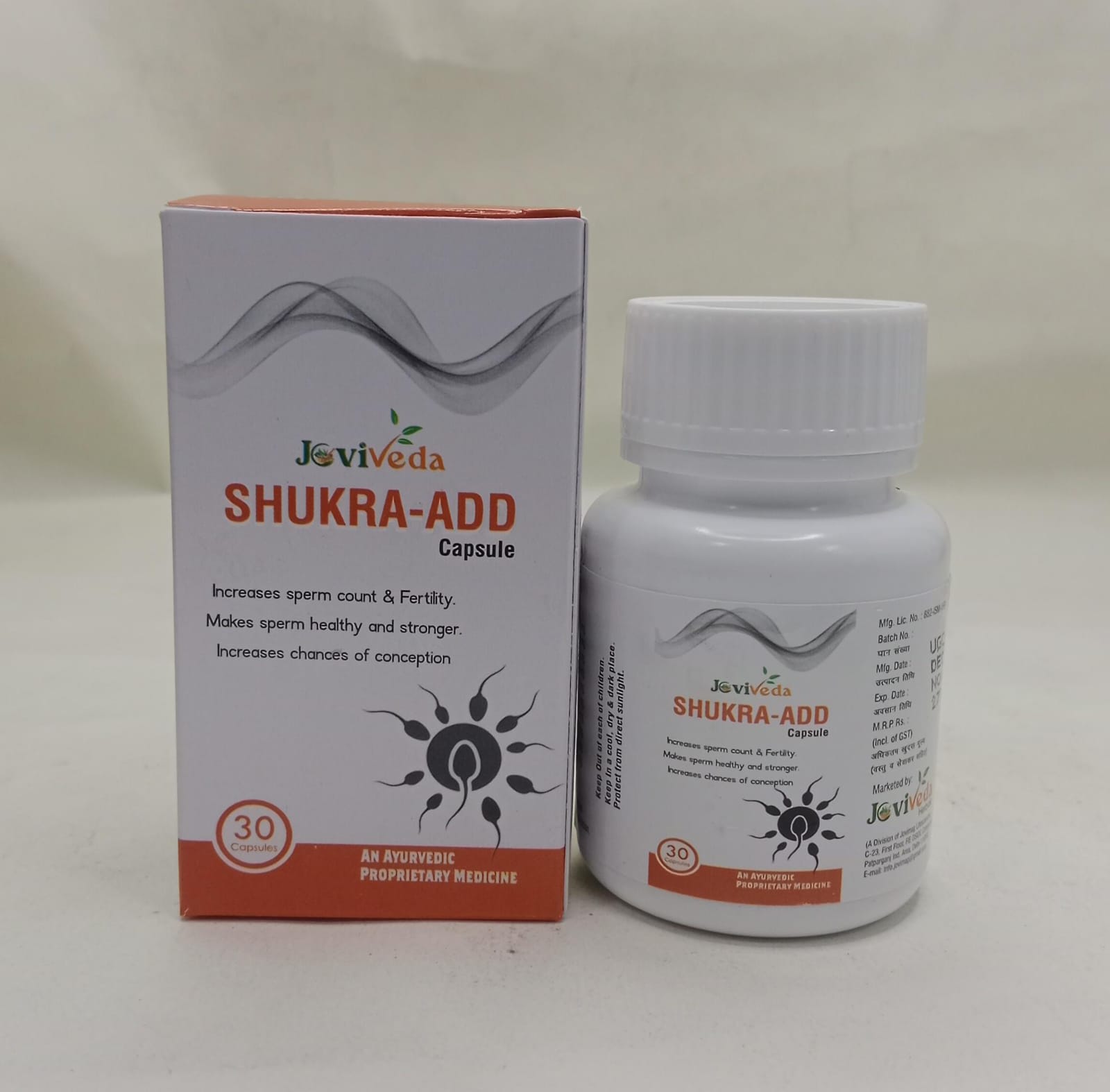  SHUKRA-ADD 30 CAPSULES FOR MEN INCREASE SPERM COUNTS ARZ VEDA Mumbai, Maharashtra 400043, India