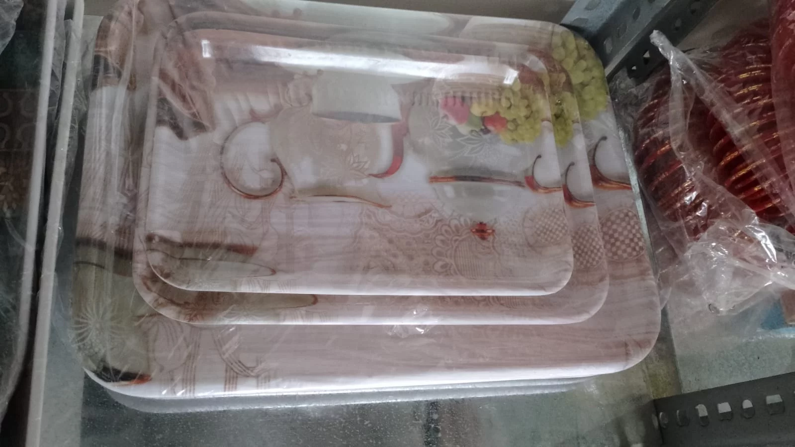  Tray Set Melamine — Wholesale Plastic Crockery Supplier in Laksar, Haridwar Mahadev 99 Store - Plastic And Crockery Wholesaler Near Pwd Office Laksar, Uttarakhand 247663, India