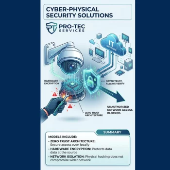  Cyber-Physical Security (Zero Trust) Pro-Tec Services - Mosquito Screens, CCTV & Networking Services DOOR No.1-7, BAJI JUNCTION , OPPOSITE TO MANYNAM PLAZA , NARAVA ROAD , OLD AIRPORT ROAD