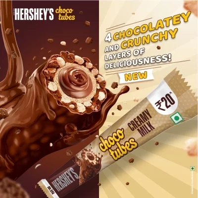  Hershey's choco tube 21g NXTGEN SUPERMARKET SHOP NO 5A ZEONBUILDING BHAKTI PARKWADALA EAST MUMBAI