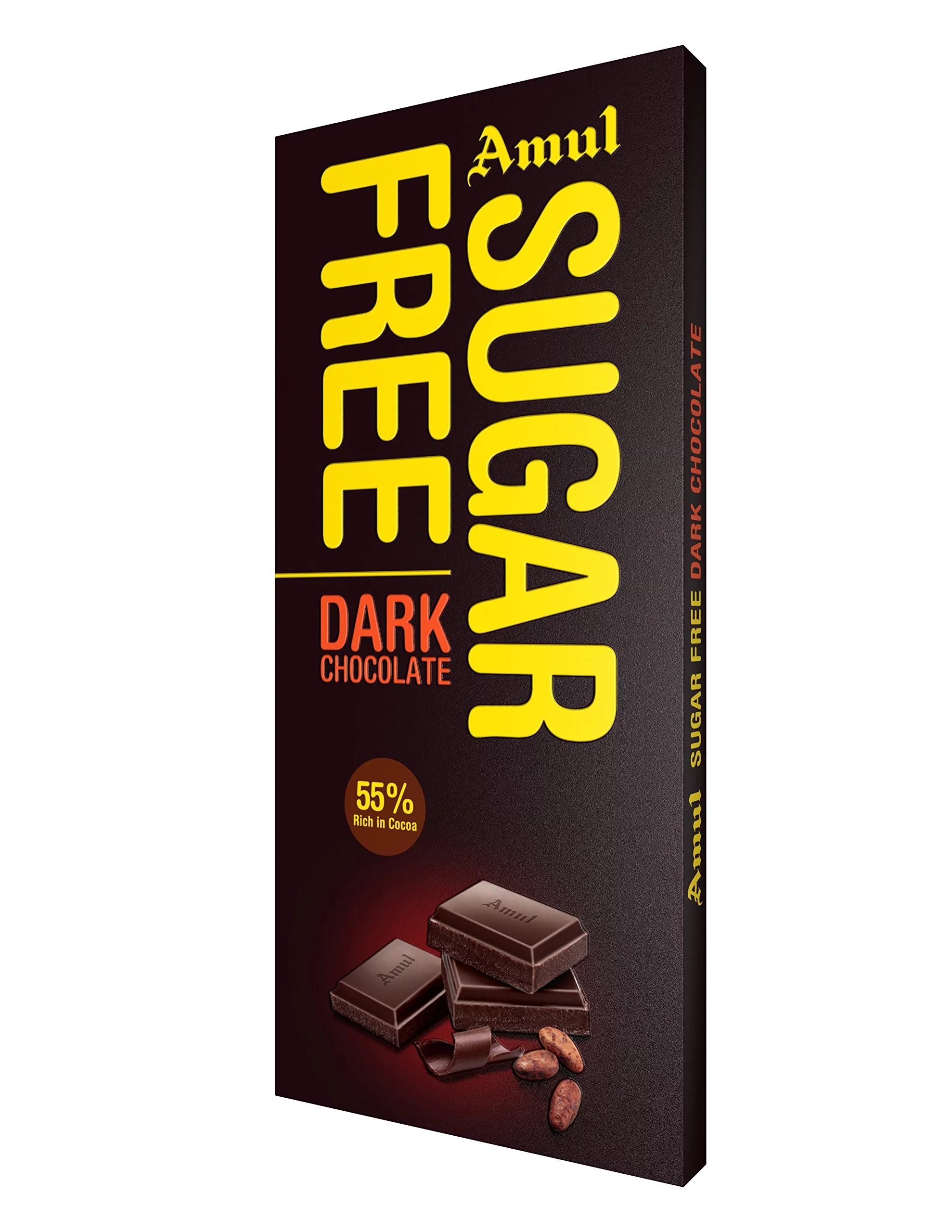  Amul suger free dark chocolate 55% rich in cocoa NXTGEN SUPERMARKET SHOP NO 5A ZEONBUILDING BHAKTI PARKWADALA EAST MUMBAI