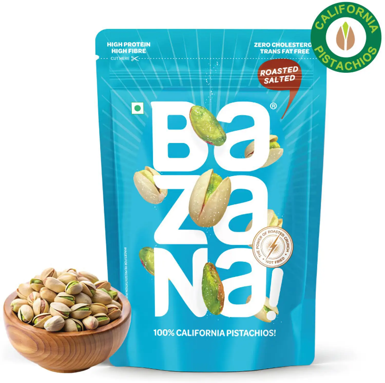  BAZANA ROASTED SALTED PISTACHIOS 51G NXTGEN SUPERMARKET SHOP NO 5A ZEONBUILDING BHAKTI PARKWADALA EAST MUMBAI