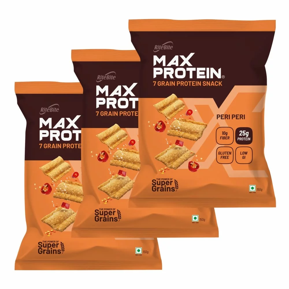  RightBite  Max Protein 7 Grain Snacks Peri Peri 120gm NXTGEN SUPERMARKET SHOP NO 5A ZEONBUILDING BHAKTI PARKWADALA EAST MUMBAI