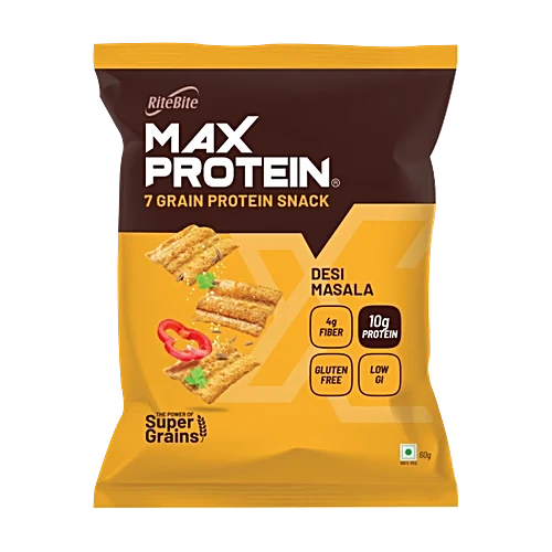  RightBite  Max Protein 7 Grain Snacks Desi Masala 120gm NXTGEN SUPERMARKET SHOP NO 5A ZEONBUILDING BHAKTI PARKWADALA EAST MUMBAI