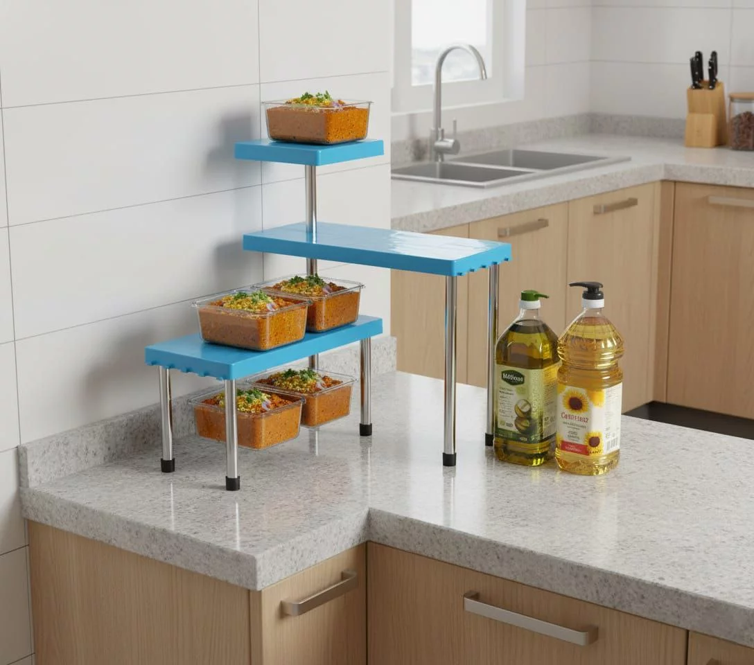 Multipurpose Storage Organizer Rack Shelf for Living Room, Office, Bedroom, Bathroom, Kids Room, Kitchen (Blue)-https://i-media.vyaparify.com/vcards/products/313417/product_1777126631_69eccce755850.webp Image