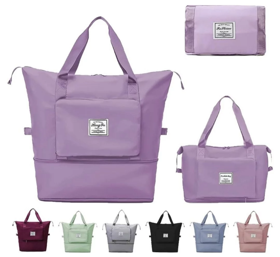 Large Capacity Folding Travel  Tote Bag, Oxford Fabric Waterproof Lightweight Foldable Travel Duffel Bag Portable Expandable Travel Bag, Dry and Wet Carry On Bag 🛍️🛍️-https://i-media.vyaparify.com/vcards/products/313477/product_1777456719_69f1d64f867b1.webp Image