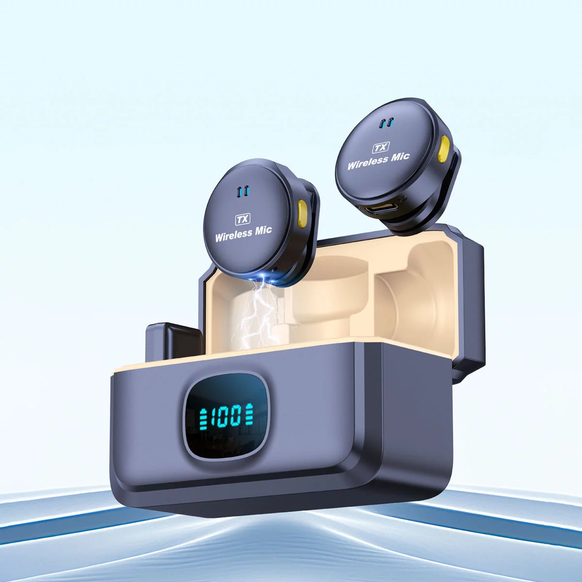 2-in-1 Wireless Magnetic Button  Collar Microphone Noise Cancelling Lapel Mic Plug and Play 164ft Range for YouTube Vlog Video Recording-https://i-media.vyaparify.com/vcards/products/313481/product_1777456789_69f1d695b211a.webp Image