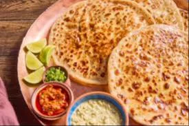 Indian Aloo Paratha in Suratgarh Royal Guest House CVVF+4V8 15 Sgr, Rajasthan