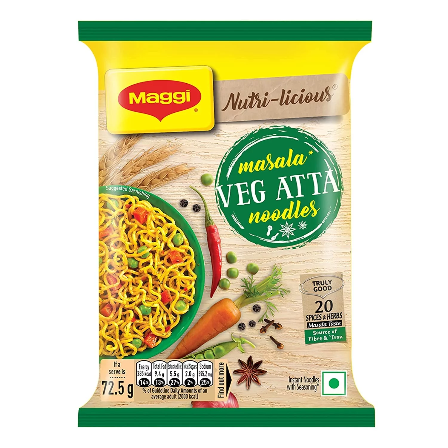  MAGGI MASALA VEG ATTA NOODLES NXTGEN SUPERMARKET SHOP NO 5A ZEONBUILDING BHAKTI PARKWADALA EAST MUMBAI
