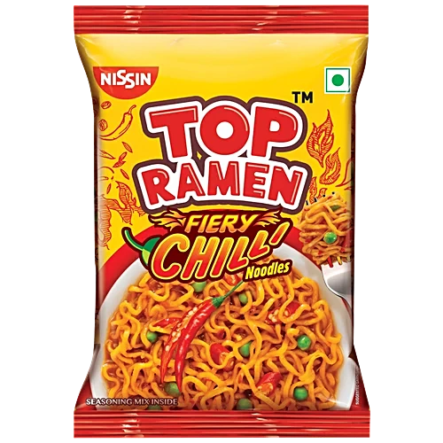  nissin top ramen fiery chilli noodles 40g NXTGEN SUPERMARKET SHOP NO 5A ZEONBUILDING BHAKTI PARKWADALA EAST MUMBAI