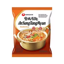  nongshin ansung noodles soup mild spicy soybean 125g NXTGEN SUPERMARKET SHOP NO 5A ZEONBUILDING BHAKTI PARKWADALA EAST MUMBAI