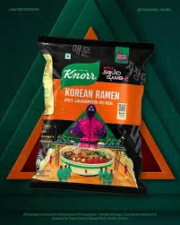  Knorr netflix squid game 2 Korean Ramen veg meal 110g NXTGEN SUPERMARKET SHOP NO 5A ZEONBUILDING BHAKTI PARKWADALA EAST MUMBAI