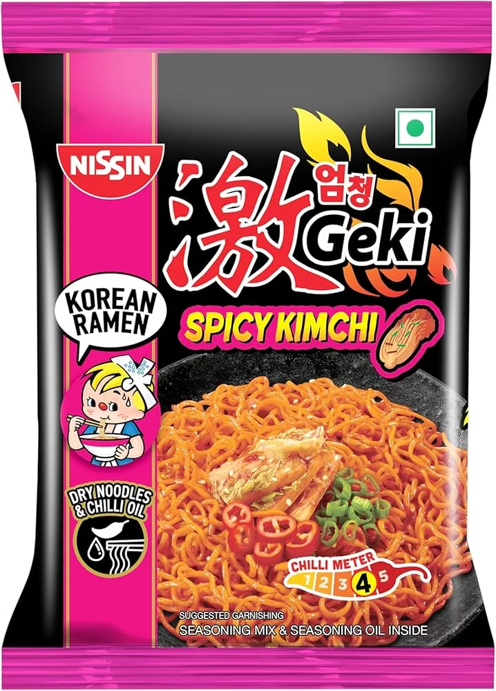  nissin geki spicy kimchi korean ramen 80g NXTGEN SUPERMARKET SHOP NO 5A ZEONBUILDING BHAKTI PARKWADALA EAST MUMBAI