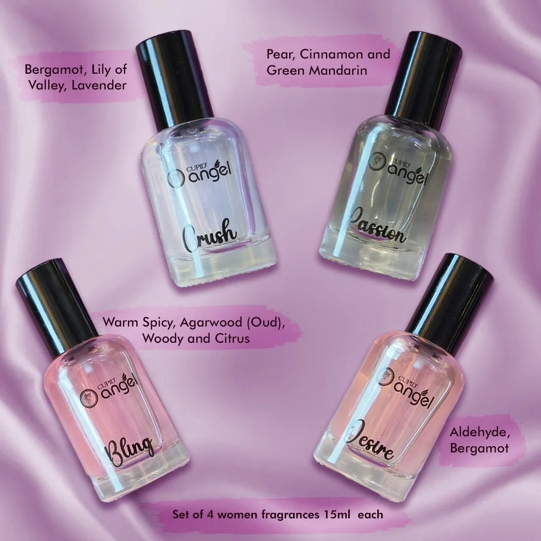  Cupid Angel EDP Gift Set (Cr+De+Pa+Bl) 15ML M/S Assam Commercial Corporation - Cosmetic & Body Care Distributor Krishnanagar, Guwahati, Assam 781005, India