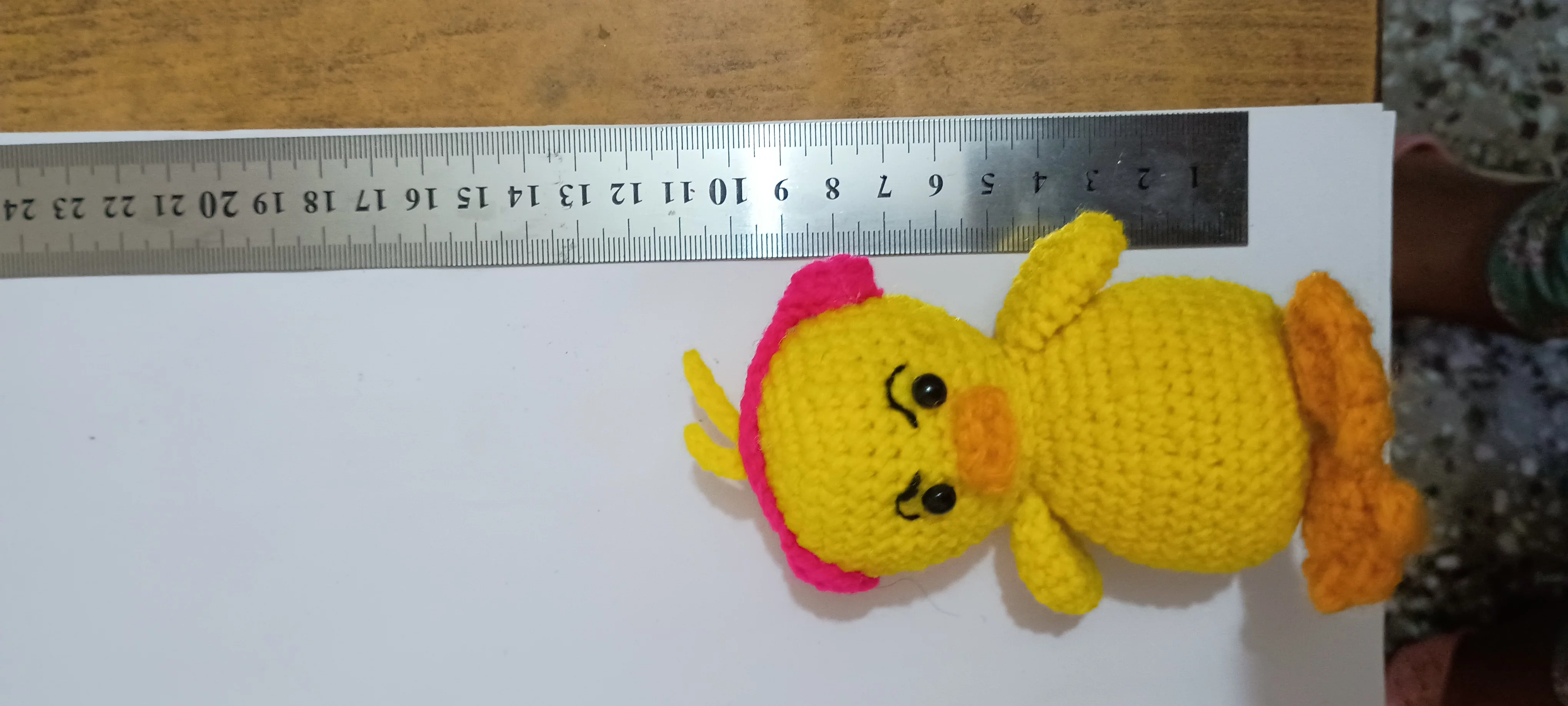 Angie the angry duckling in headphones bag charm keychain car dangler Araya Handmade - Handmade Crochet Items Bareilly 1/54,Suresh Sharma Nagar Near SSv Inter College, Bareilly, Uttar Pradesh