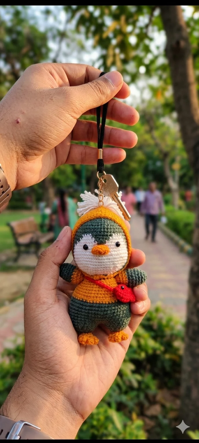 crochet car dangler/toy/bag charm(penguin)-https://i-media.vyaparify.com/vcards/products/313938/product_1778599209_6a034529768ae.webp Image