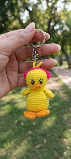 Angie the angry duckling in headphones bag charm keychain car dangler-https://i-media.vyaparify.com/vcards/products/313971/product_1778655294_6a04203ed8e50.webp Image