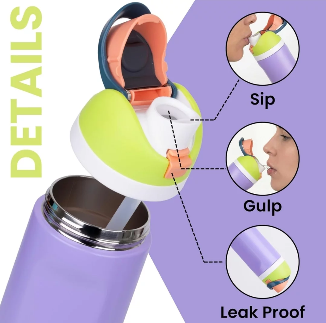 Water Tumbler with Leak Proof Lid & Straw Insulated Stainless Steel 800ml, Reusable BPA-Free Leak-Proof Sipper for Sports, Office, School, Travel-https://i-media.vyaparify.com/vcards/products/314143/product_1779198563_6a0c6a63c82ac.webp Image