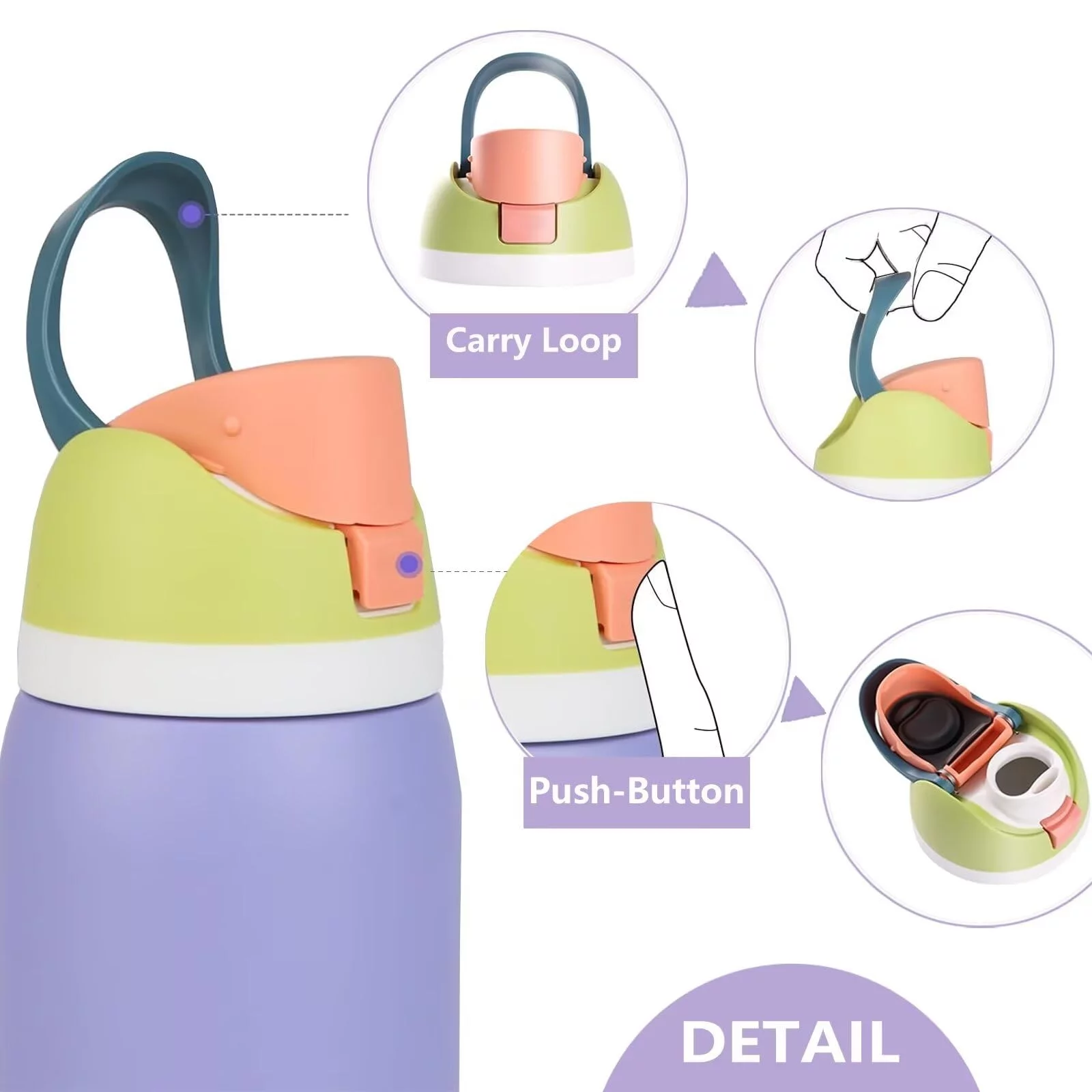 Water Tumbler with Leak Proof Lid & Straw Insulated Stainless Steel 800ml, Reusable BPA-Free Leak-Proof Sipper for Sports, Office, School, Travel-https://i-media.vyaparify.com/vcards/products/314144/product_1779198564_6a0c6a6449537.webp Image