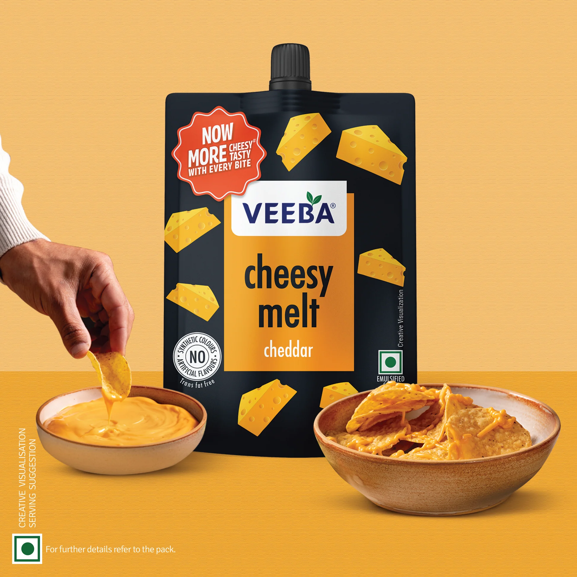  VEEBA CHEESY MELT CHEDDAR 200G NXTGEN SUPERMARKET SHOP NO 5A ZEONBUILDING BHAKTI PARKWADALA EAST MUMBAI