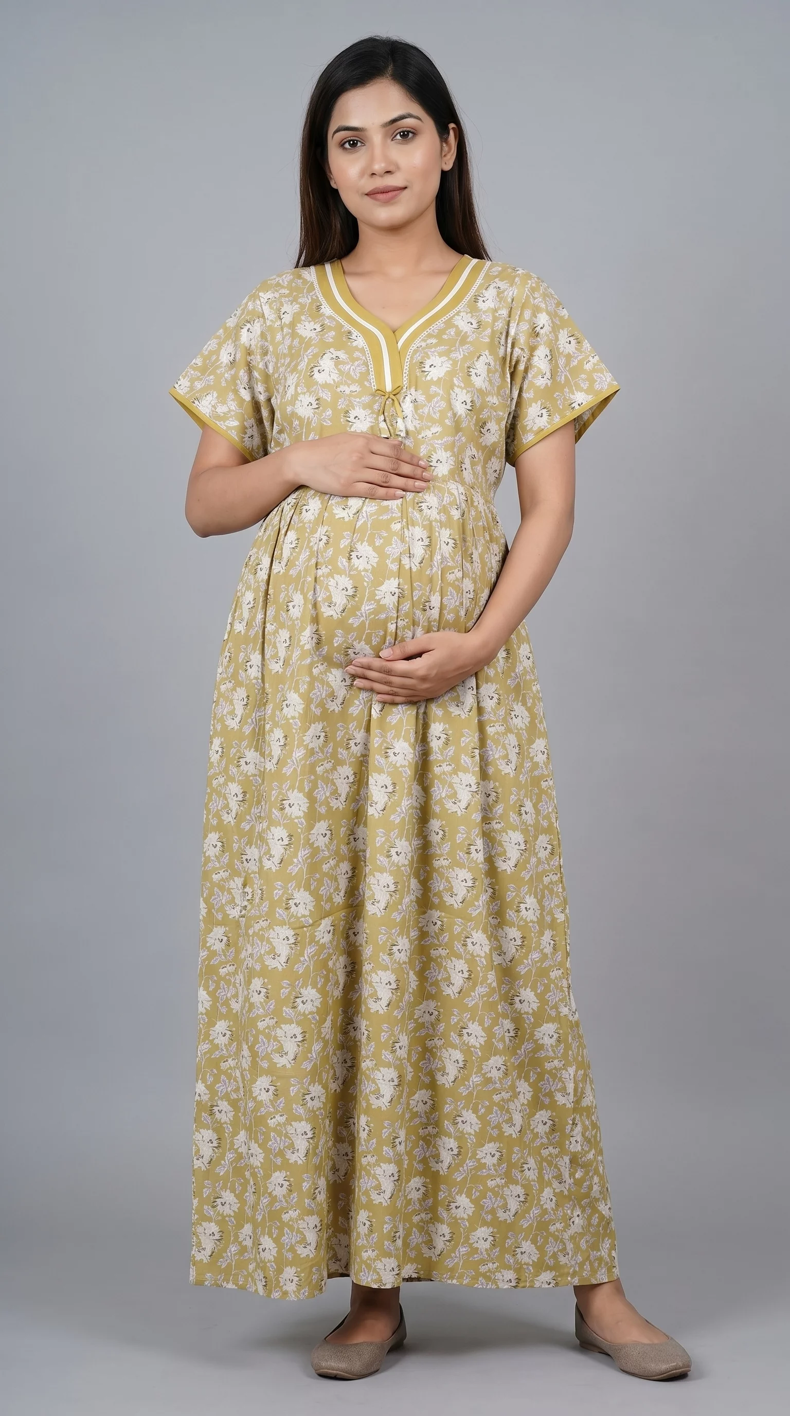 Feeding Umbral Gown (Mix Fabric) Aurangabad