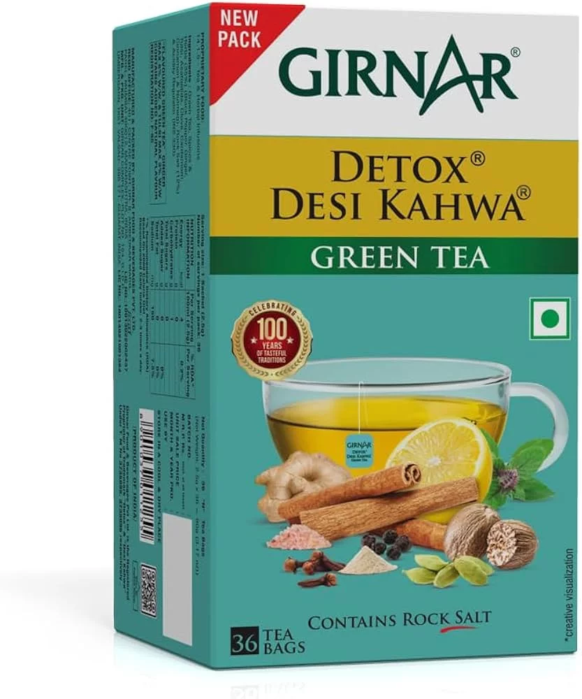  GIRNAR DETOX DESI KAHWA GREEN TEA Mumbai NXTGEN SUPERMARKET SHOP NO 5A ZEONBUILDING BHAKTI PARKWADALA EAST MUMBAI