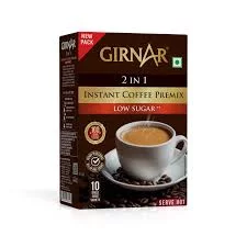  GIRNAR 2IN1 INSTANT COFFEE PREMIX LOW SUGAR 8Gx10=80G NXTGEN SUPERMARKET SHOP NO 5A ZEONBUILDING BHAKTI PARKWADALA EAST MUMBAI