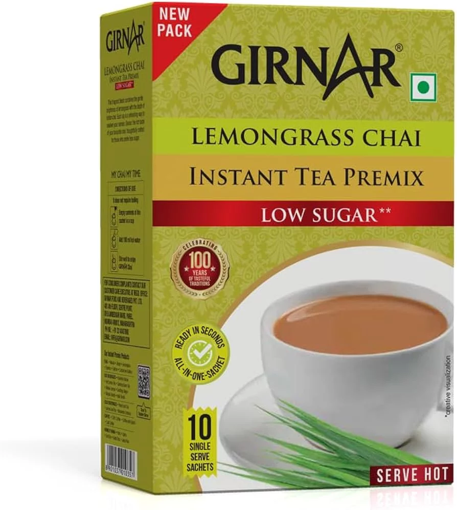  GIRNAR LEMONGRASS CHAI INSTANT TEA MUMBAI NXTGEN SUPERMARKET SHOP NO 5A ZEONBUILDING BHAKTI PARKWADALA EAST MUMBAI