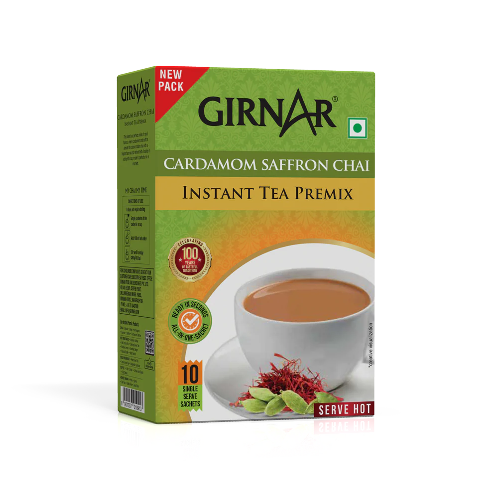  GIRNAR CARDAMOM SAFFRON CHAI INSTANT TEA PREMIX Mumbai NXTGEN SUPERMARKET SHOP NO 5A ZEONBUILDING BHAKTI PARKWADALA EAST MUMBAI