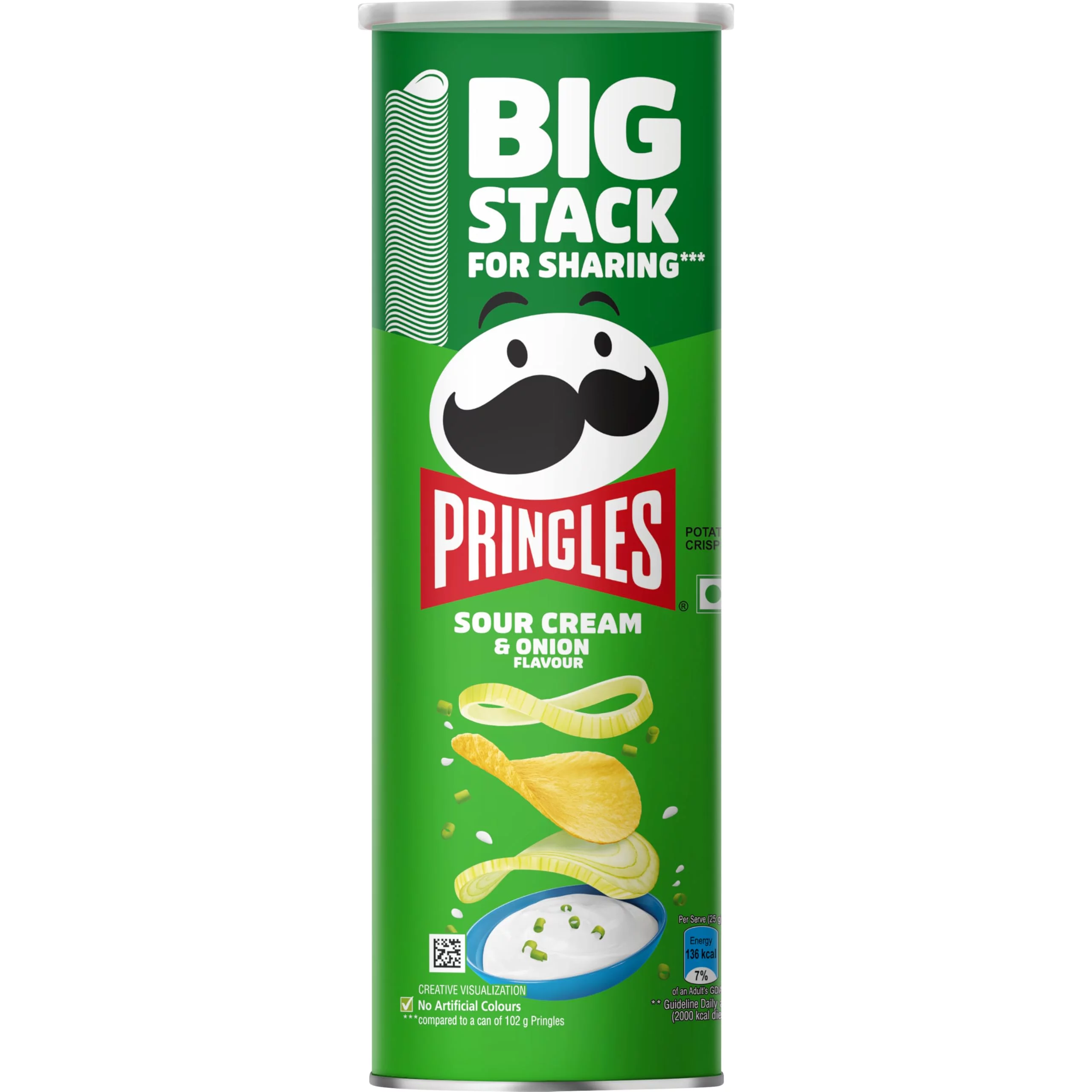  PRINGLES Sour Cream & Onion 107g in Mumbai NXTGEN SUPERMARKET SHOP NO 5A ZEONBUILDING BHAKTI PARKWADALA EAST MUMBAI