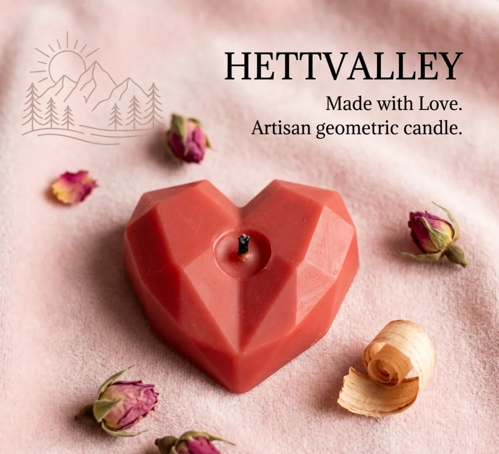  Heart Candle Pack of 3 in Ahmedabad Hettvalley 