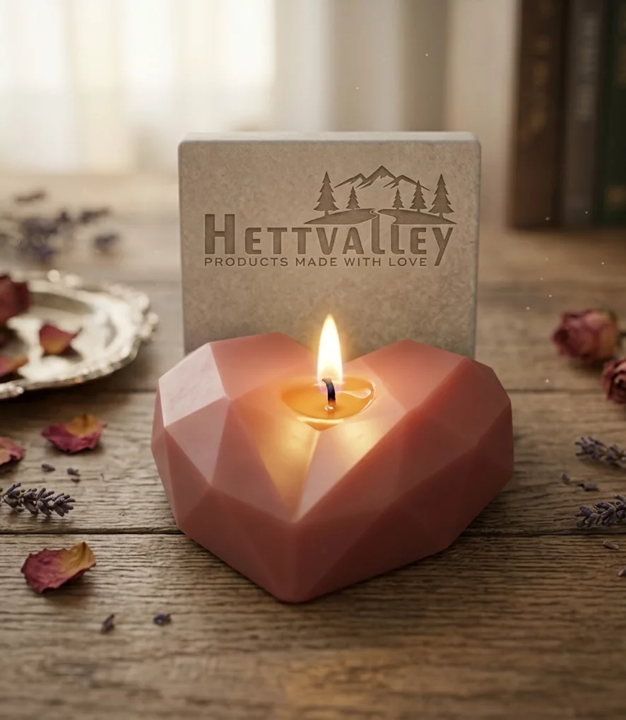 Heart Candle Pack of 3 in Ahmedabad product image