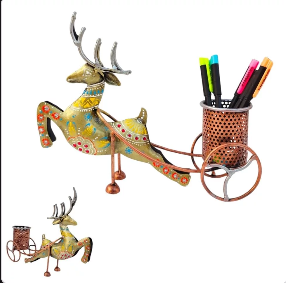 Deer Rickshaw Pen Stand-https://i-media.vyaparify.com/vcards/products/314925/product_1781240769_6a2b93c108c7c.webp Image