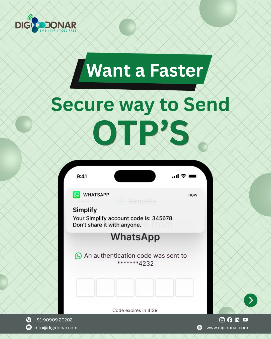 OTP SMS Service in Lucknow product image