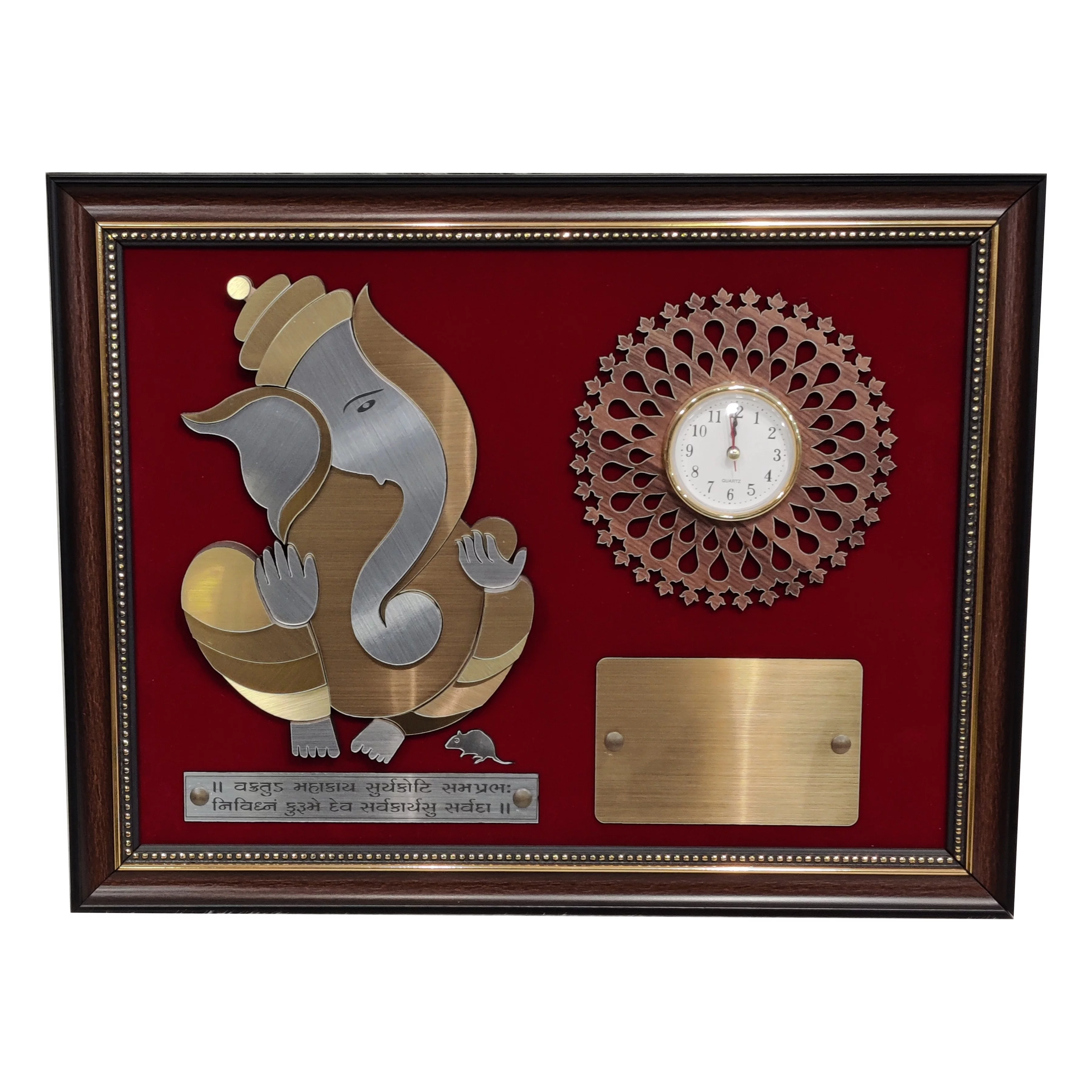 Ganesh Wall Clock in Surat LASER ART Khodaldham Campus Opposite Harekrishna Village Restaurant Canal Road