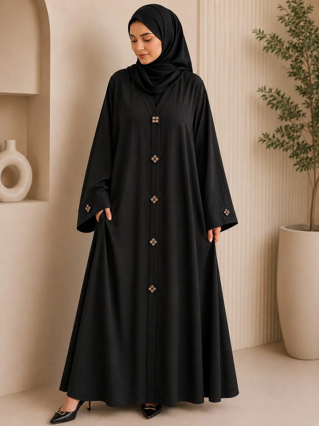 Premium Black Nida Abaya in Vasai-https://i-media.vyaparify.com/vcards/products/315082/product_1781699563_6a3293eb683d6.webp Image