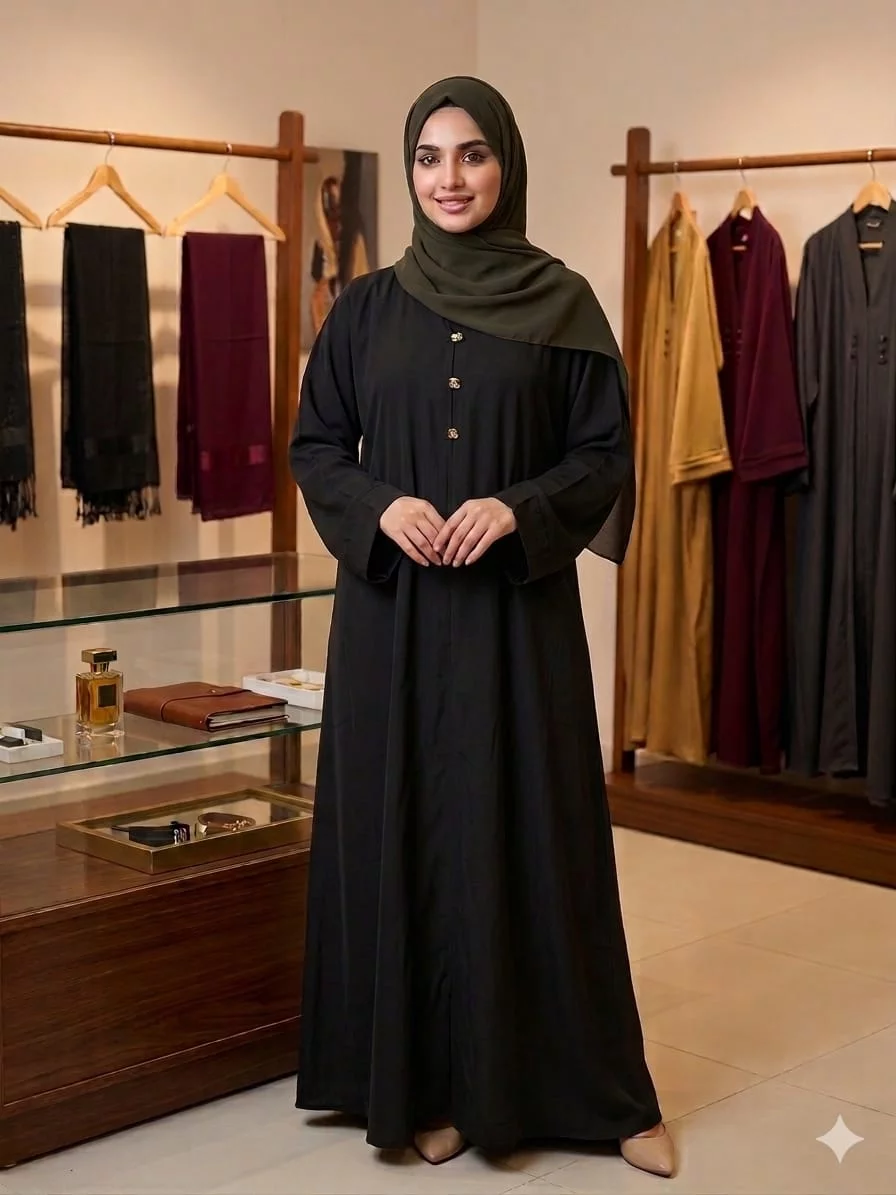 Elegant Black Abaya in Vasai-https://i-media.vyaparify.com/vcards/products/315091/product_1781700175_6a32964f75857.webp Image