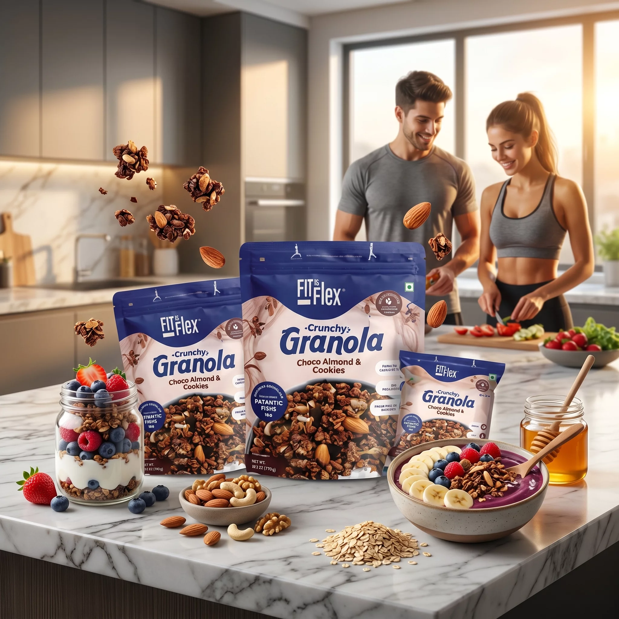 Fit and Flex Granola Choco Almonds Cookies Bengaluru-https://i-media.vyaparify.com/vcards/products/315136/product_1781846381_6a34d16dc90a1.webp Image