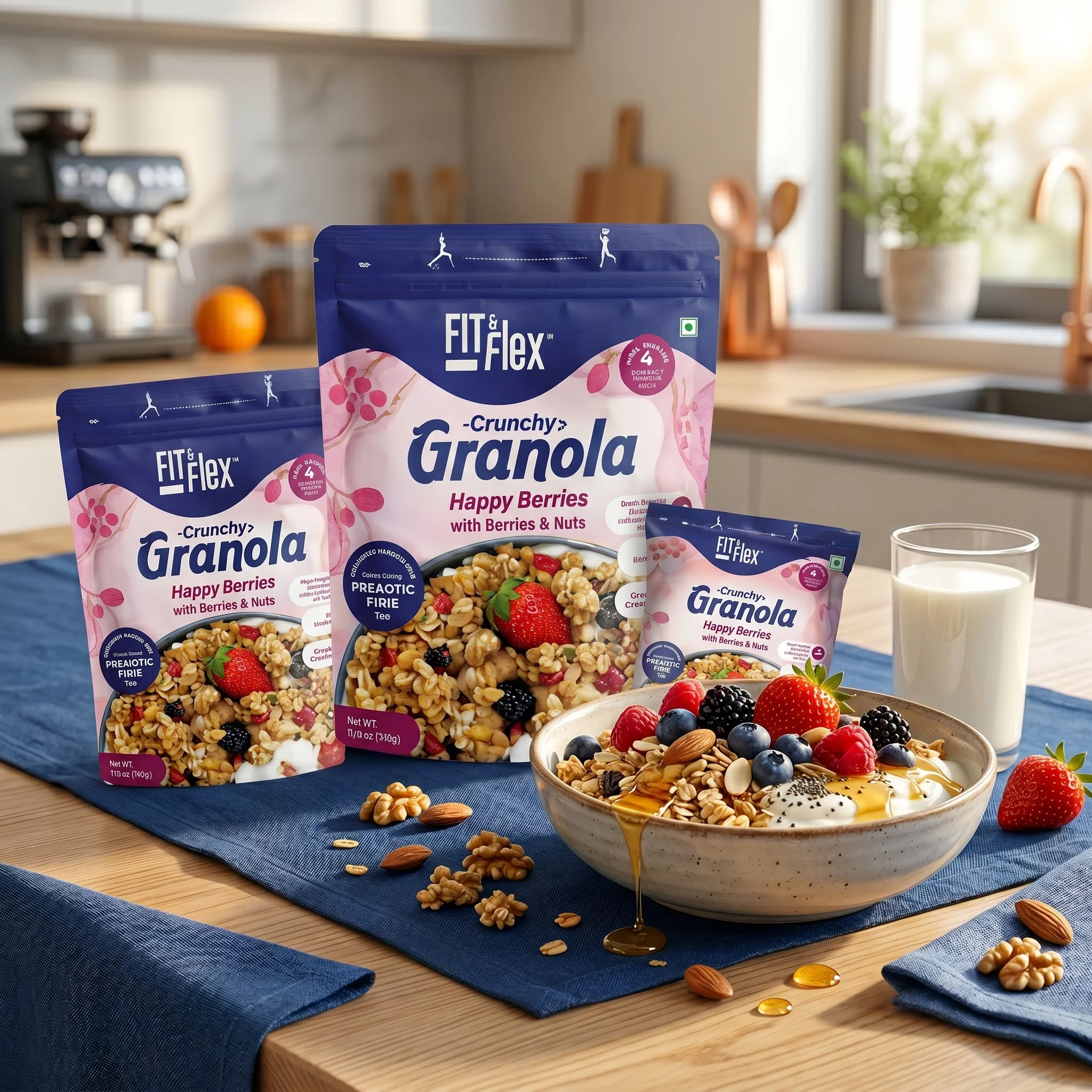 Fit and Flex Crunchy Granola Happy Berries Bengaluru-https://i-media.vyaparify.com/vcards/products/315138/product_1781846627_6a34d26310dc2.webp Image