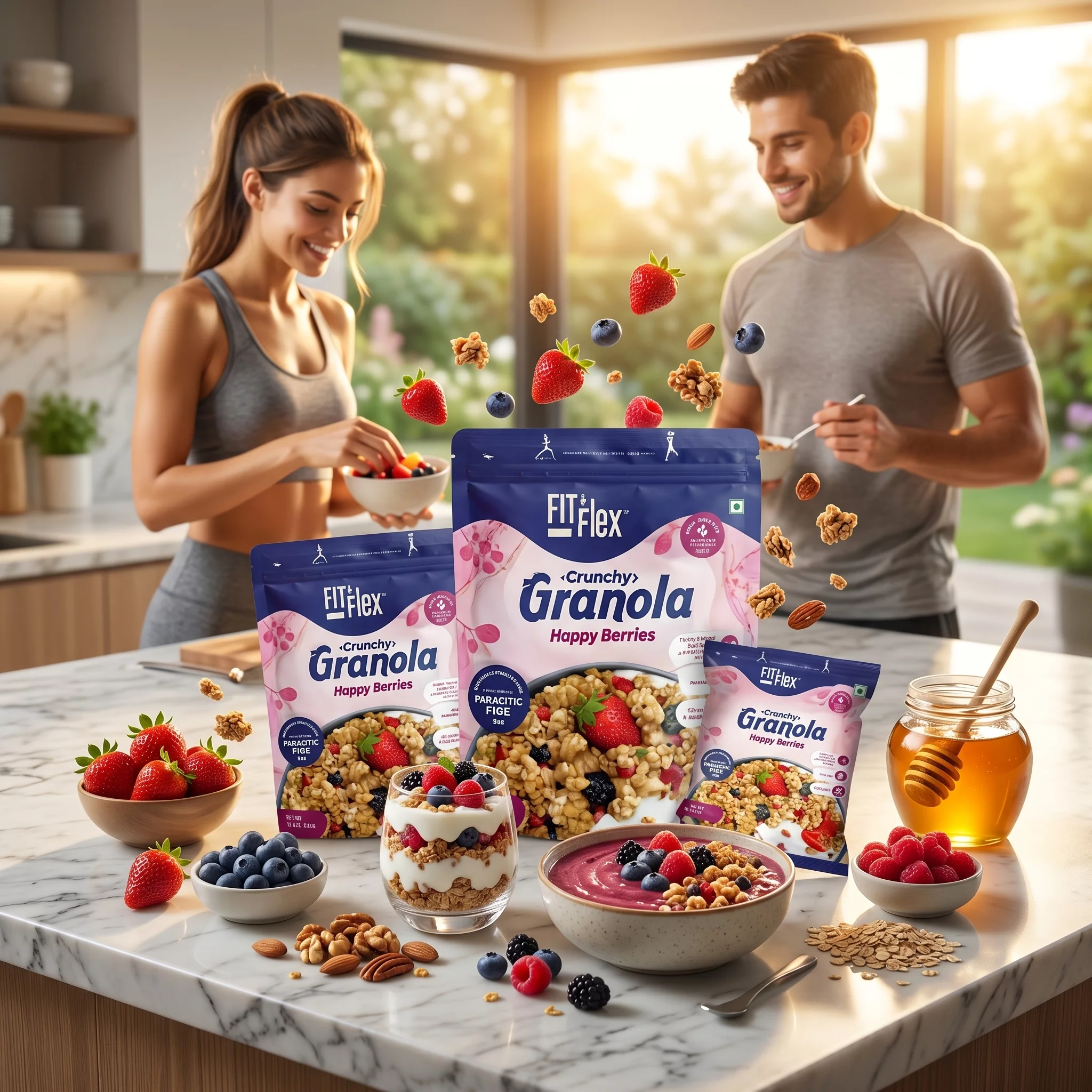 Fit and Flex Crunchy Granola Happy Berries Bengaluru-https://i-media.vyaparify.com/vcards/products/315140/product_1781846629_6a34d26567e77.webp Image