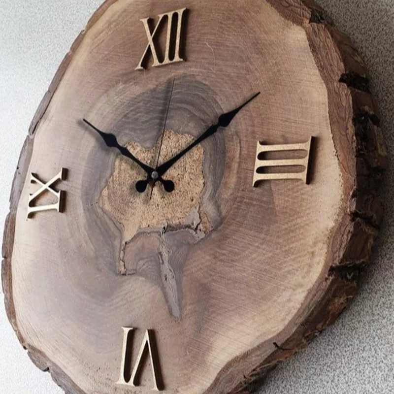  Rustic Wooden Wall Clock in Badlapur COLORS OF SUCCESS - Handicraft Store 
