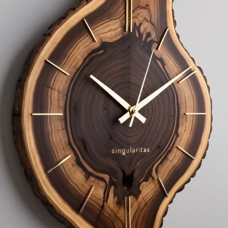 Rustic Elegance Wooden Wall Clock in Badlapur COLORS OF SUCCESS - Handicraft Store 