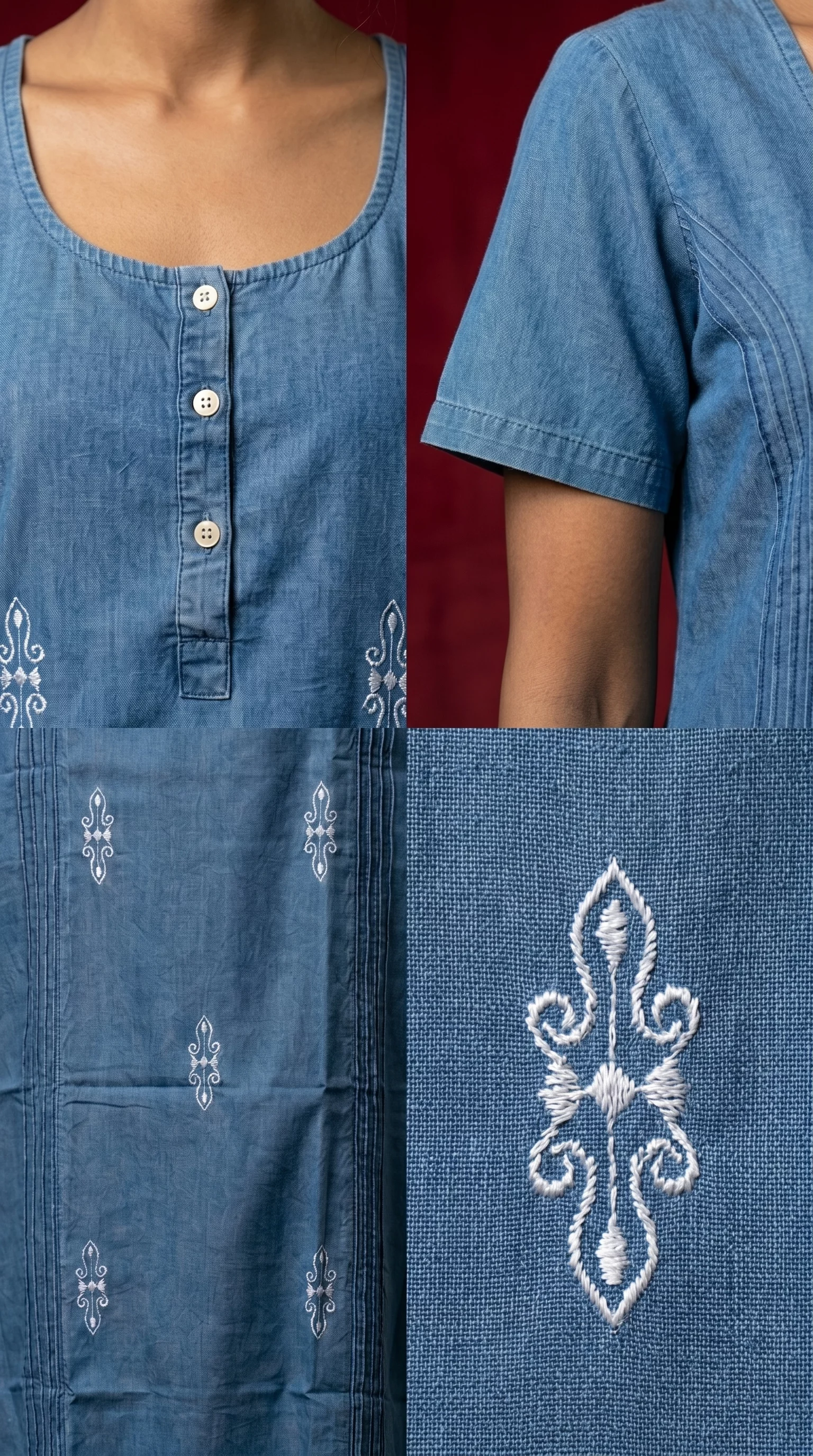 Denim Gown in CSN- Stylish Choice