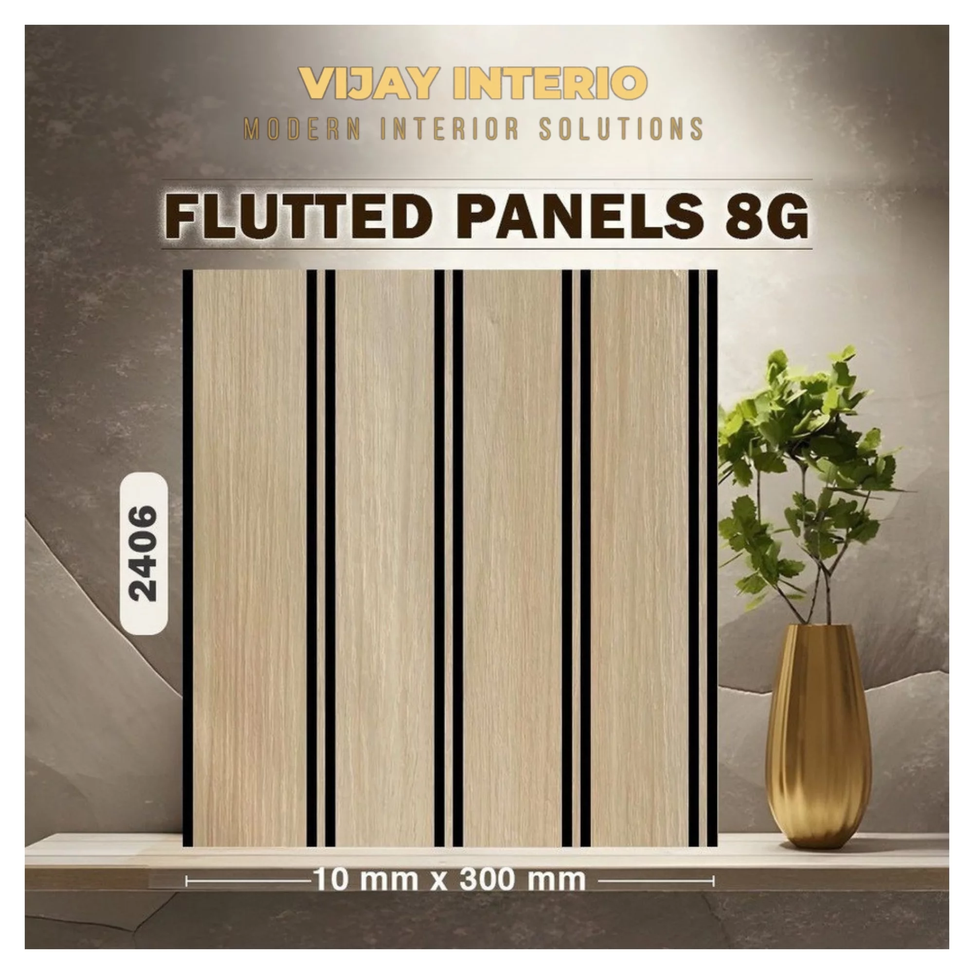 8G Fluted Panels (300 mm) VIJAY INTERIO Oppo. Bharat Petroleum, Gorakshan Rd, Sahakar Nagar, Akola, Maharashtra 444001