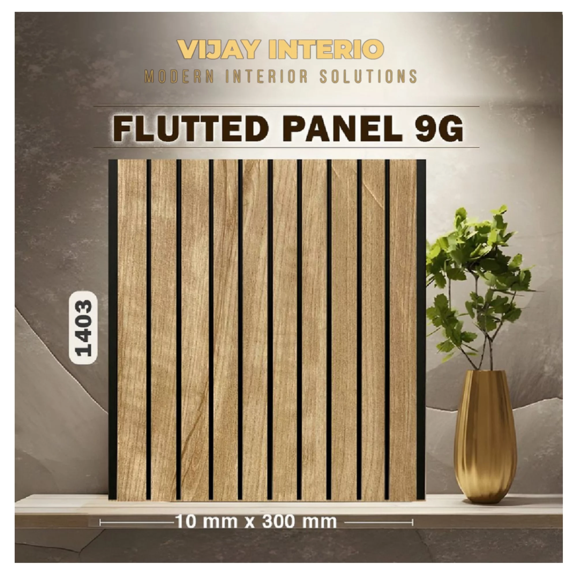 9G Flutted Panels VIJAY INTERIO Oppo. Bharat Petroleum, Gorakshan Rd, Sahakar Nagar, Akola, Maharashtra 444001