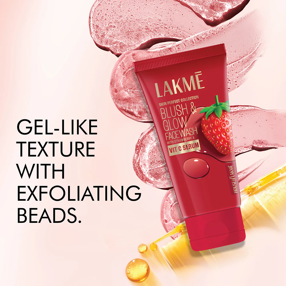 Lakme Blush & Glow Strawberry Face Wash 150g product image