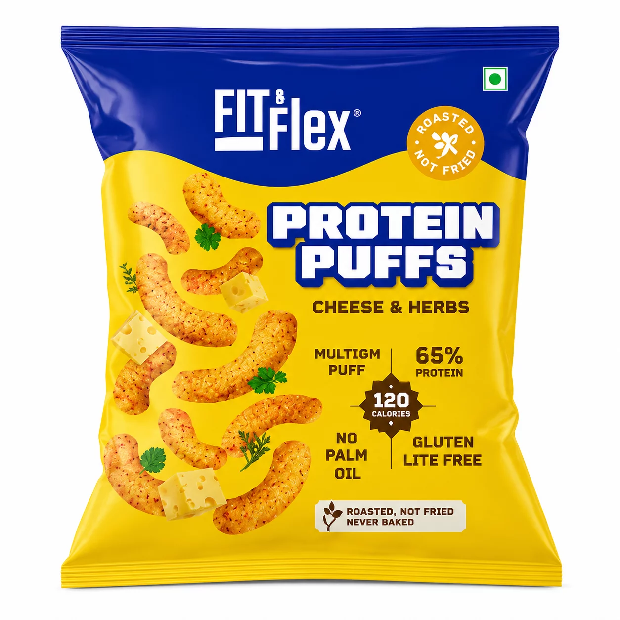 Fit & Flex- Protein Puffs Cheese & Herbs 55gm product image