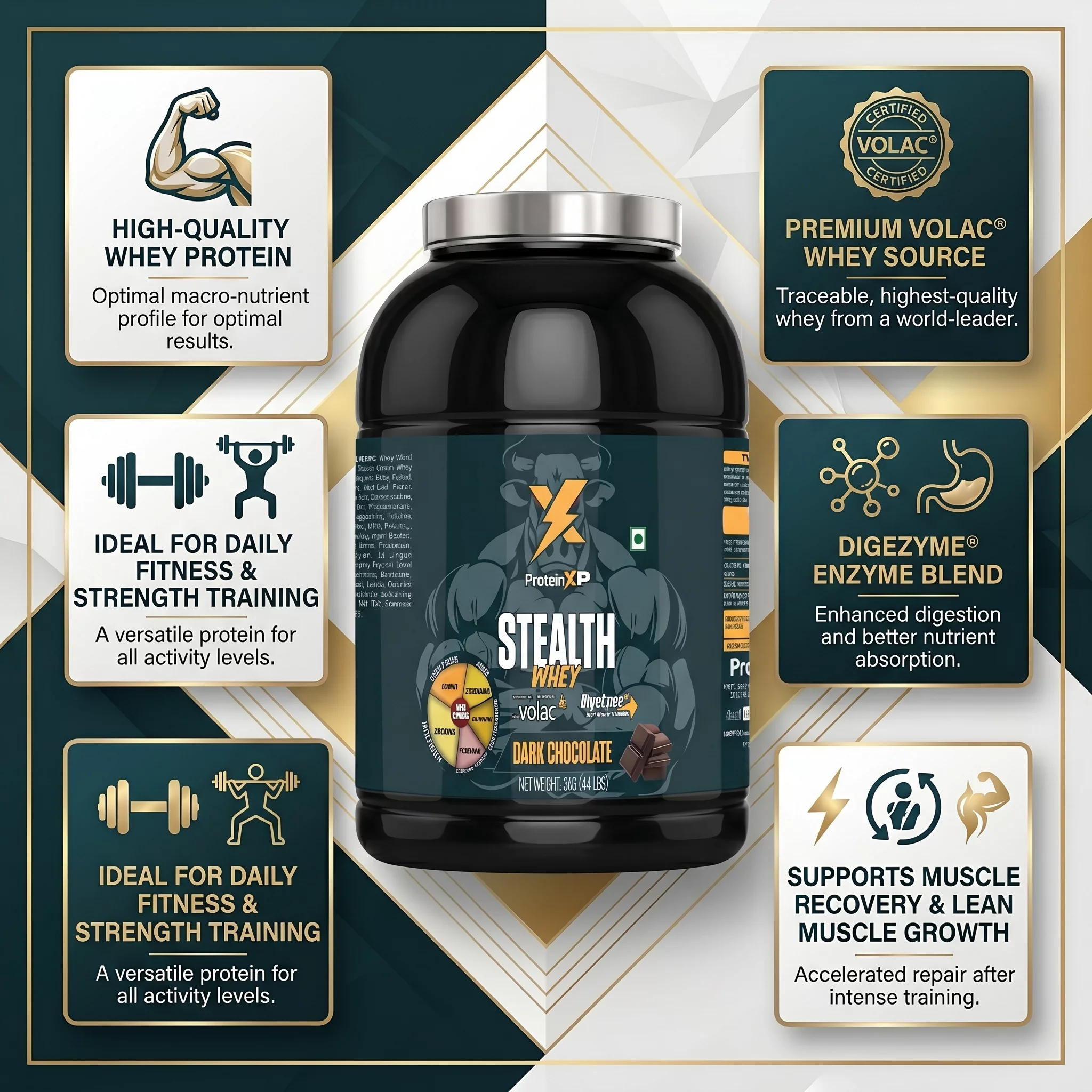 STEALTH WHEY-DARK CHOCOLATE in Bengaluru | Integrity Square product image