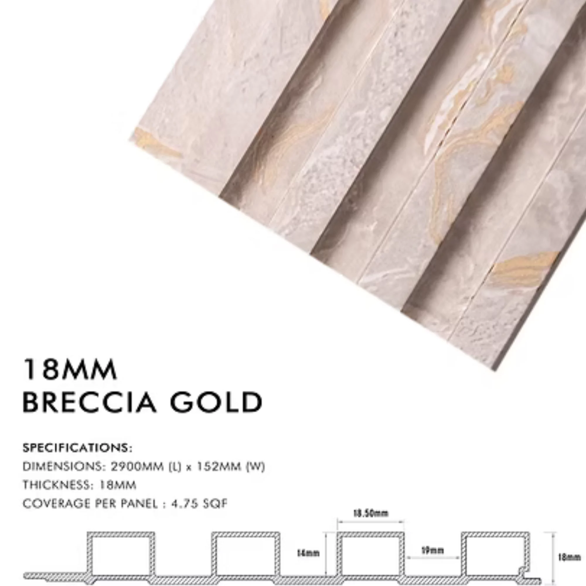 WPC FLUTE 18 MM in Akola | VIJAY INTERIO product image