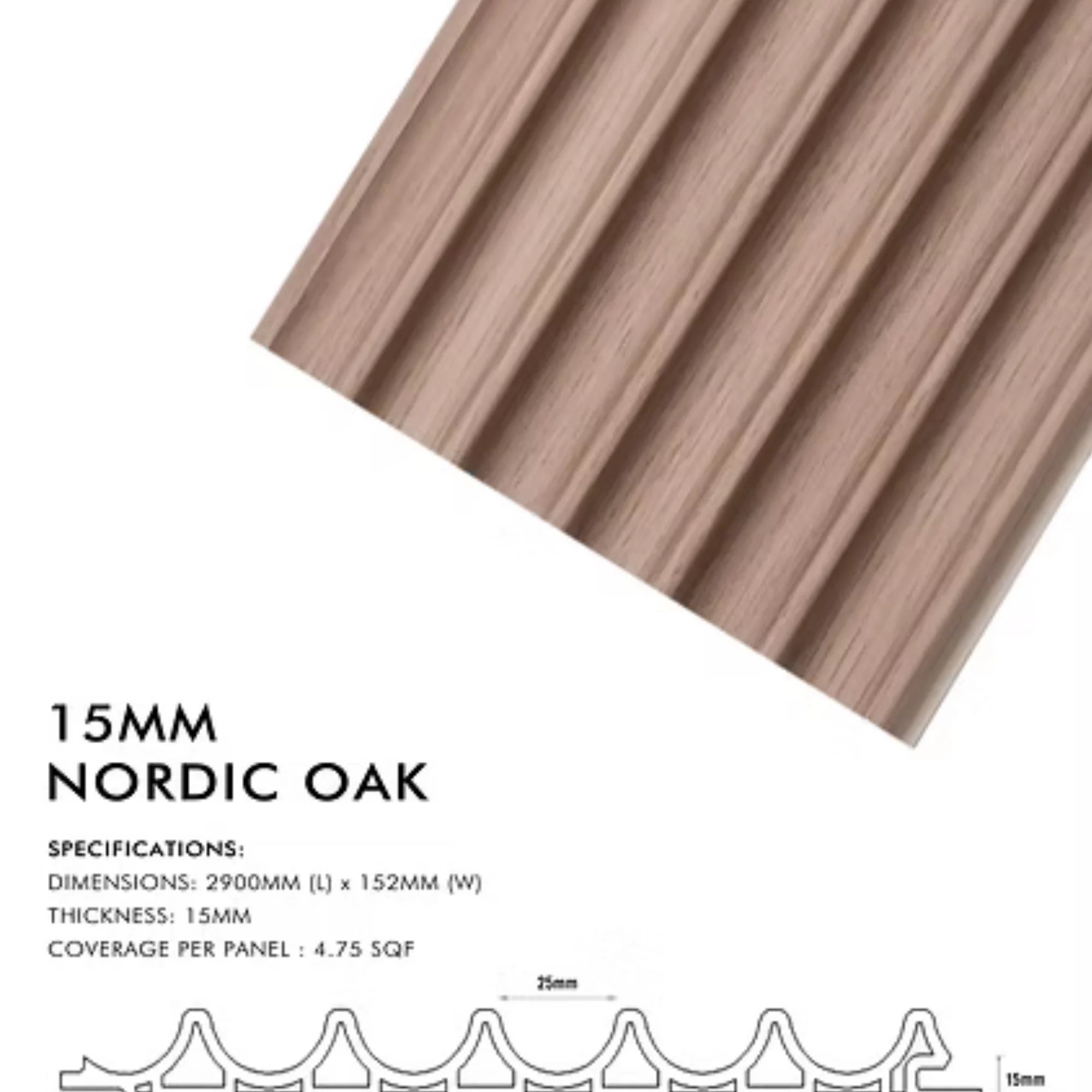 WPC FLUTE 15MM in Akola | VIJAY INTERIO product image